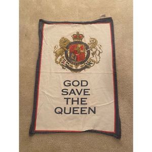 GOD SAVE THE QUEEN tea towel
